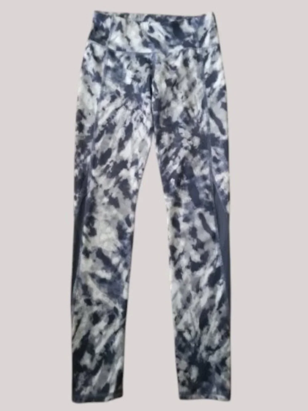 OLD  NAVY ACTIVE Gray Tie Dye Full Length Yoga Leggings Girls XL Size 14